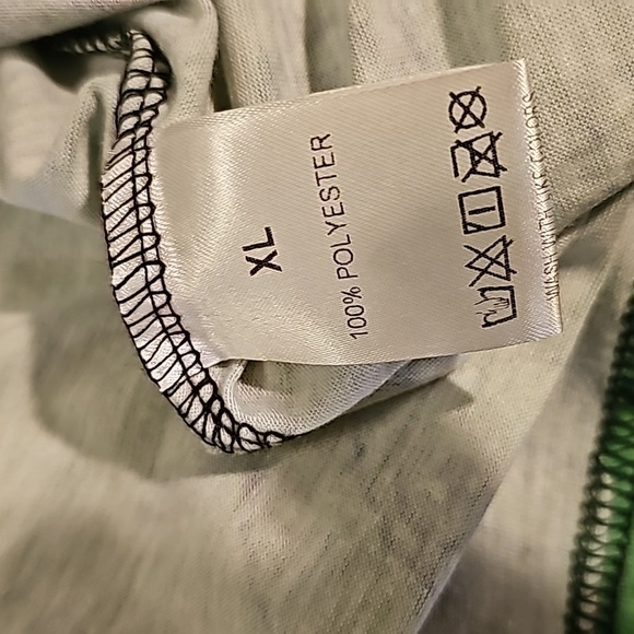 NWOT Amazon sexy green top w lace bodice and gold decor XL - Picture 8 of 11